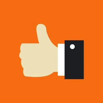 Hand like illustrated on background Stock Illustration