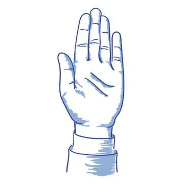 Up hand Stock Illustration