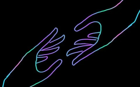 Hand illustration background Stock Illustration