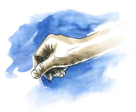 Hand illustration Stock Illustration