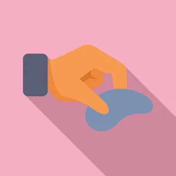 Hand illustration using a computer mouse 스톡 일러스트