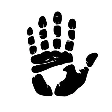 Hand imprint Stock Illustration