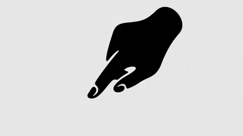Hand with index finger, pointing or indicating to something, graphic animation Stock Footage 300874986