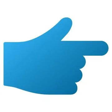Hand Index Pointer Gradient Vector Icon Illustrazione stock