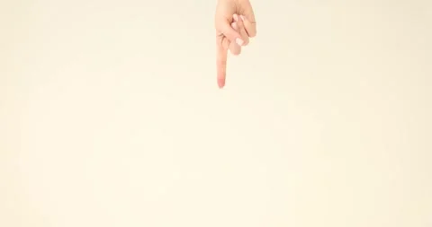 Hand indicates thumbs down gesture. Decrease in commercial indicators 库存影片 263306767