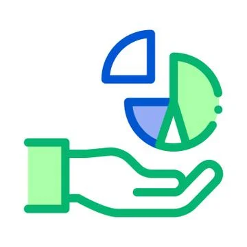 Hand Infographic Icon Vector Outline Illustration Stock Illustration