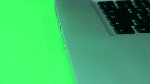 Hand Inserting Memory Card In Laptop, Green Screen, Close-up, Detail Stock Footage 73783418