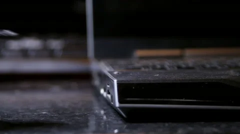 Hand Inserting Micro SD Card Into Laptop, Media, Technology, Storage, Front Shot Vídeos de archivo 41990024