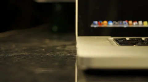 Hand Inserting USB Drive Into Laptop, Media, Technology, Energy, Front Shot Stock Footage 42848670