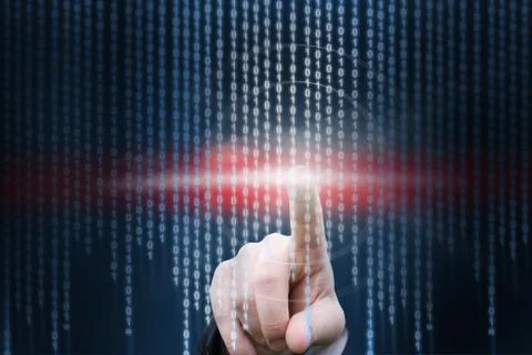 Hand interacting Illustrazione stock