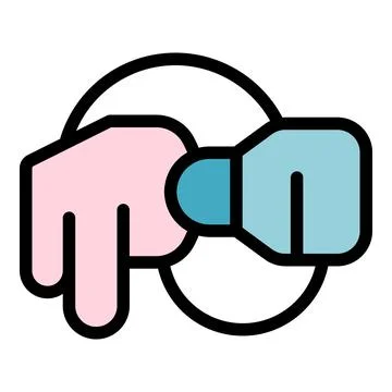 Hand interacting with virtual reality controller experiencing metaverse Stock Illustration