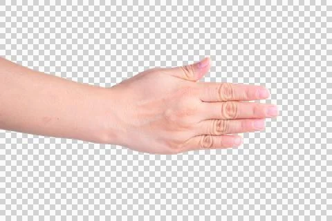 Hand on isolated background clipping path Stock Photos
