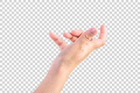 Hand on isolated background clipping path Stock Photos