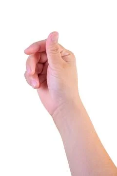 Hand on isolated background clipping path Stock Photos