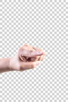 Hand on isolated background clipping path Stock Photos