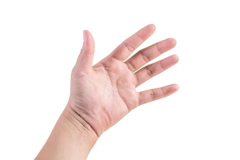 Hand on isolated background clipping path Stock Photos