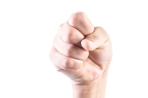 Hand on isolated background clipping path Stock Photos