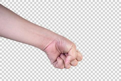 Hand on isolated background clipping path Stock Photos
