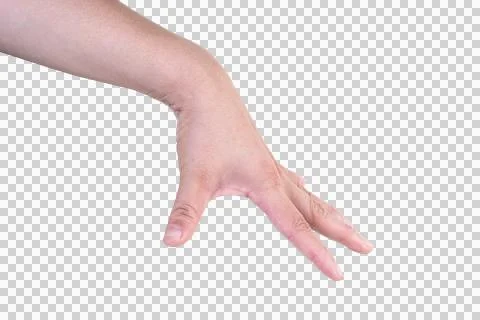 Hand on isolated background clipping path Stock Photos