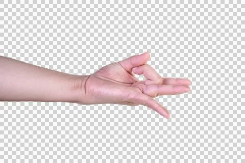 Hand on isolated background clipping path Stock Photos