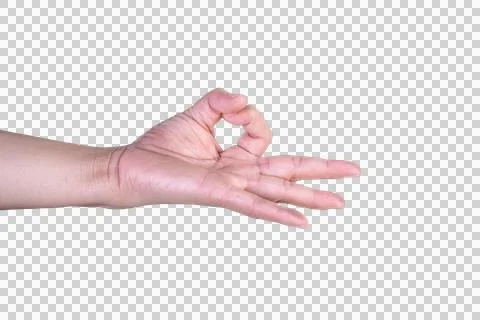 Hand on isolated background clipping path Stock Photos