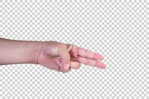 Hand on isolated background clipping path Stock Photos