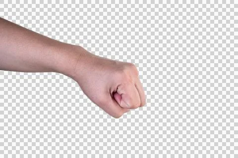 Hand on isolated background clipping path Stock Photos