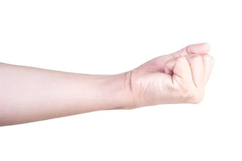 Hand on isolated background clipping path Stock Photos