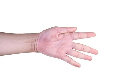 Hand on isolated background clipping path Stock Photos