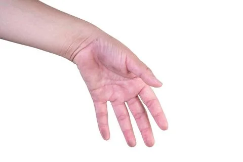 Hand on isolated background clipping path Stock Photos