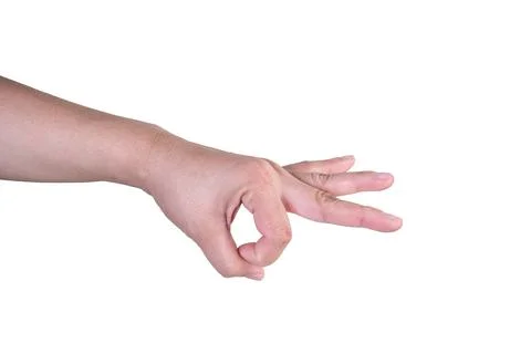Hand on isolated background clipping path Stock Photos