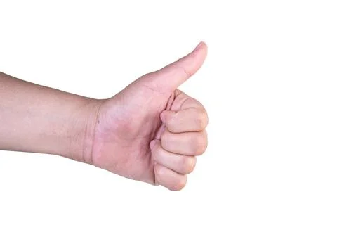 Hand on isolated background clipping path Stock Photos