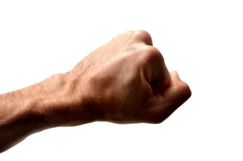 Hand on the isolated background Stock Photos