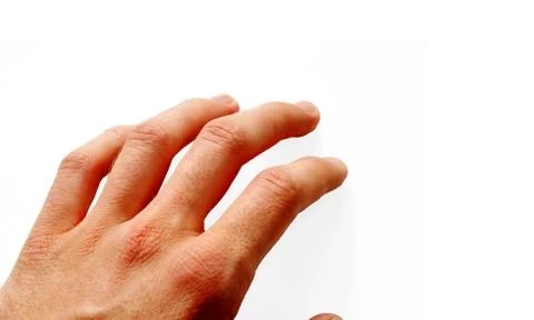 Hand on the isolated background Stock Photos