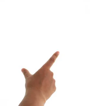 Hand on the isolated background Stock Photos