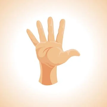 Hand isolated illustration Stock Illustration
