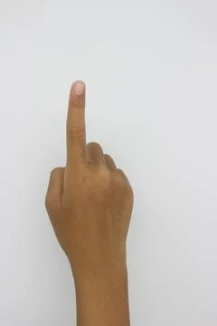 Hand isolated Foto stock