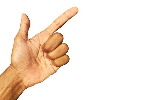 Hand isolated on white background for work and design. Clipping path Foto stock