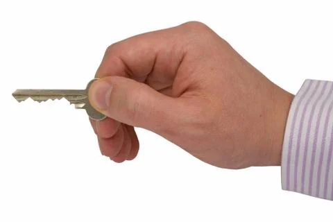 Hand with key Stock Photos