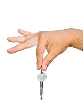 Hand with key Stock Photos