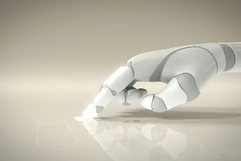 Hand on a Keypad Stock Footage 10818086