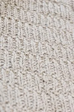 Hand-knit texture white wool sweater Stock-Fotos