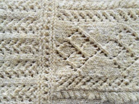 Hand knitted background Stock Photos