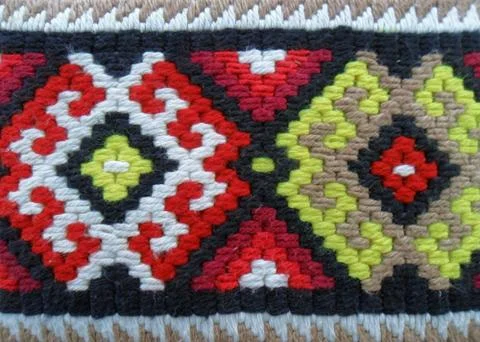 Hand knitted background Stock Photos