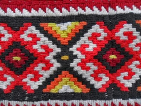 Hand knitted background Stock Photos