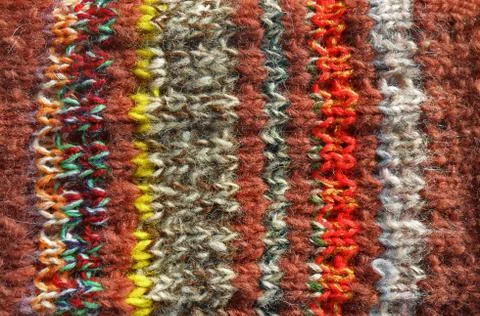 Hand knitted background Stock Photos