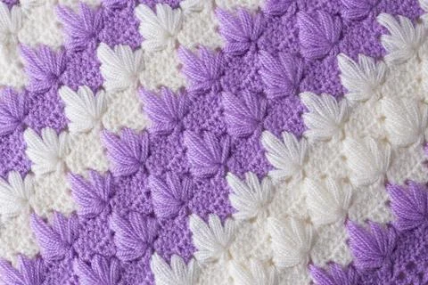 Hand knitted texture Stock Photos