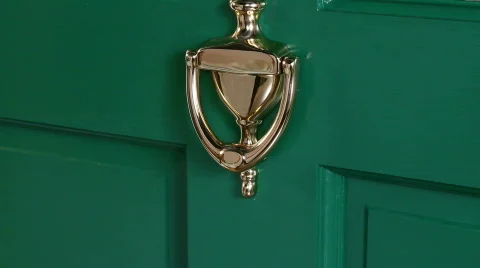 A hand knocking on the door Video stock 842879