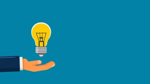 Hand with a lamp Stock Footage 82760909