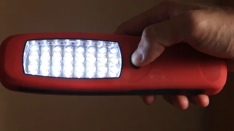 Hand lantern in the guy in the hand Stock Footage 94817607